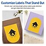 Avery Laser/Inkjet Arched Multipurpose Labels, 4.75" x 3.5", Bright Yellow, 160/Pack (94600)~#|#~96628B1B-0733-45AE-8826D7BE34418D89_sc7