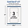 Avery Rectangle Rounded Corners Index Cards, 3" x 5", White, 30 Cards/Pack (19479399778)~#|#~9662F319-E9A6-4AC0-91EEADEB3FBEDB5E_sc7