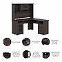 Bush Furniture Cabot 60"W L Shaped Computer Desk with Hutch and Storage, Heather Gray (CAB001HRG)~#|#~9662F6D4-85B2-40C0-8998E15166A3D3BD_sc7