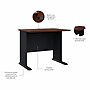Bush Business Furniture Cubix 36"W Desk, Hansen Cherry/Galaxy (WC90436A)~#|#~9664120D-F28E-4468-BBD27D7B0116412B_sc7