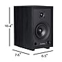 Electrohome McKinley 2.0 Stereo Bluetooth Bookshelf Speakers with Built-in Amplifier, Black  (EB30B)~#|#~9666F723-E0F9-47C6-BD0BD6F00E0E91DF_sc7