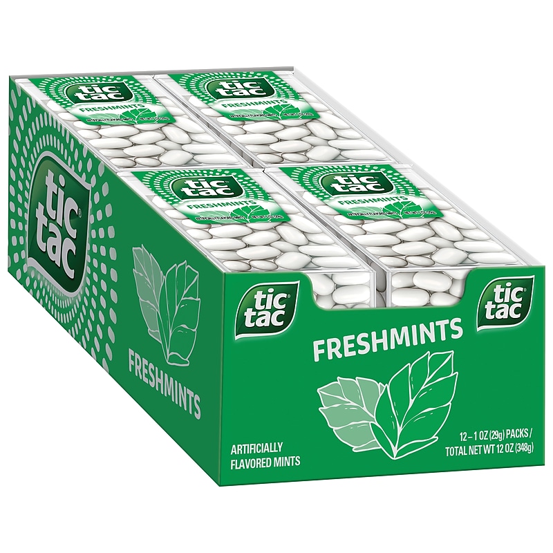 Tic Tac Freshmints, 12 Packs/Box (FEU00384) image 1