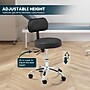 Viva Comfort Armless Vinyl Medical and Lab Stool with Lumbar Support, Black (ADI910-03-BLK-MK)~#|#~966D03A3-75E5-421C-AC8E2C66654B84BB_sc7