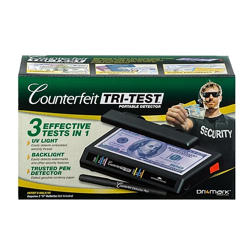 Dri Mark Tri Test Counterfeit Bill Detector Machine (351TRI) Staples