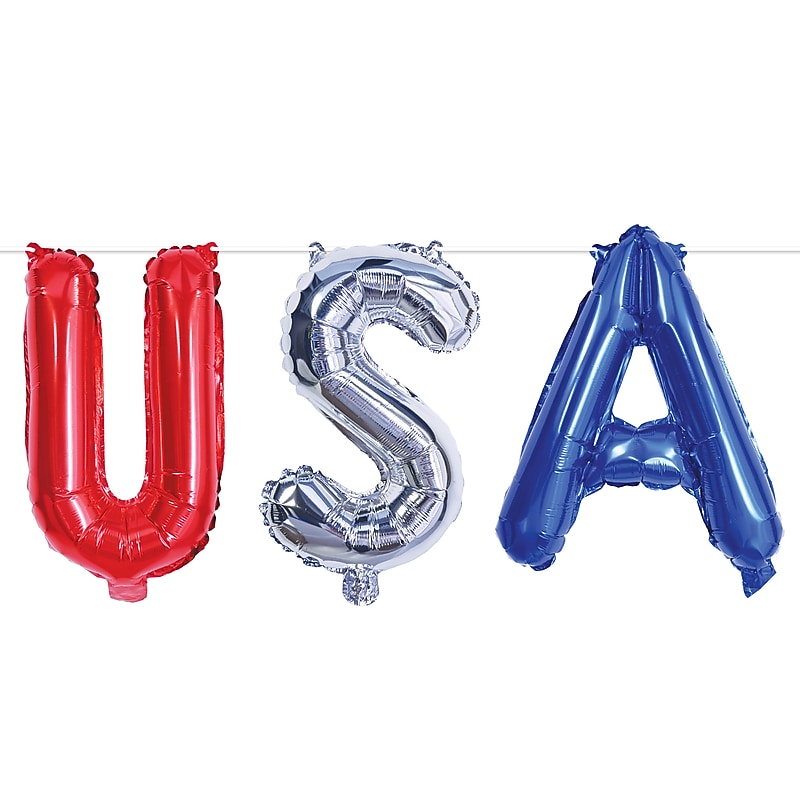 Beistle Fourth of July USA Balloon Streamer, 6/Pack (58345) image 1