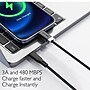 Function101 Stay Cable 3.3' Cord with Magnetic Connector, Black, 2/Pack (F101-SCBL1-2PK)~#|#~967303C3-8AAA-4BED-B4B595D29572798D_sc7