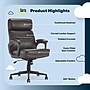 Serta Comfort Ergonomic Bonded Leather Swivel Executive Chair, Brown (CHR10130B)~#|#~9675A92F-44D0-4645-A7BE799D0E500EE7_sc7
