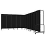 National Public Seating Robo Series 11-Panel Folding Mobile Room Divider, 72"H x 256"W, Black Fabric (RDB6-11PT10)~#|#~967DCB01-D84E-4564-80390C50409B6049_sc7