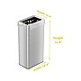 HLS Commercial Stainless Steel Trash Can with Open Lid, 21-Gallon, Silver (HLS21UOT)~#|#~968544DD-92C3-44B9-988BFF3C4DA9BD8A_sc7