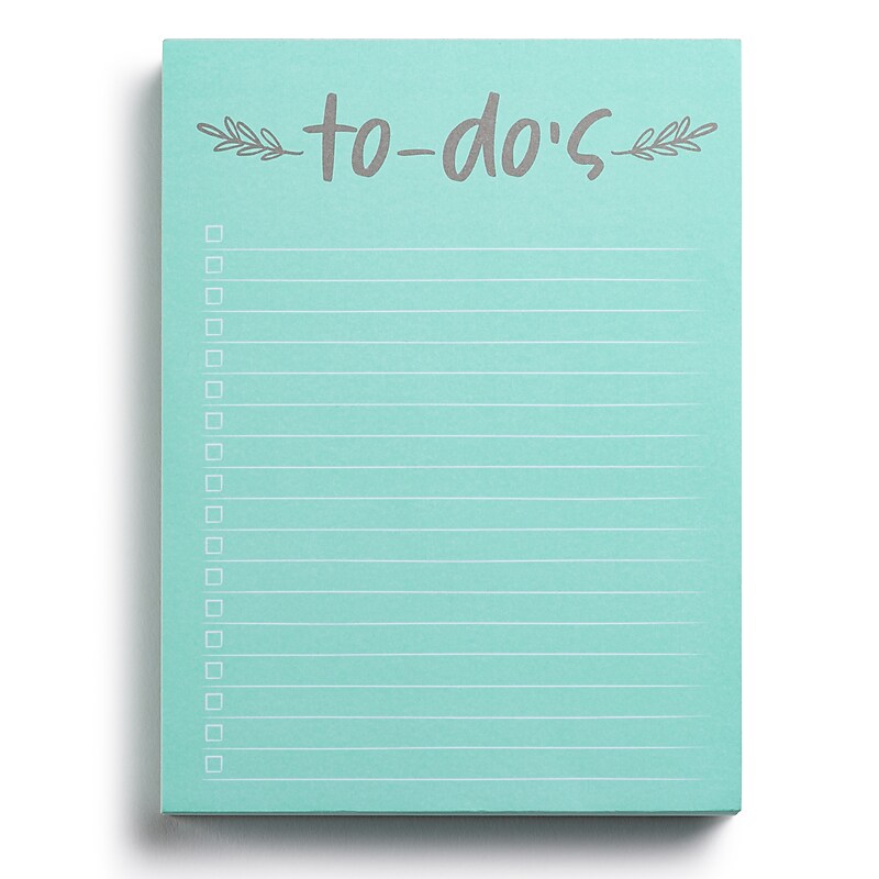 Eccolo To-Do's Memo Pad, 6" x 8", College Ruled, Mint, 150 Sheets/Pad (ST605) image 1