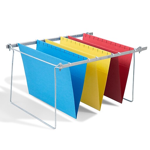 Staples Hanging File Folders with Frame, Letter Size, Assorted Colors