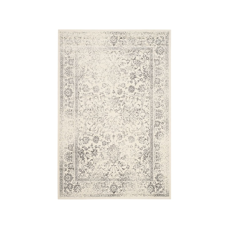 Safavieh Adirondack Collection 6' x 9' Rectangle Indoor Area Rug, Machine Made, Ivory/Silver (ADR109C-6) image 1
