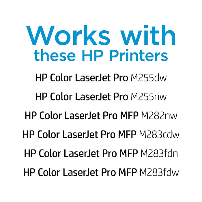 HP 206A Cyan Standard Yield Toner Cartridge, Prints Up to 1,250