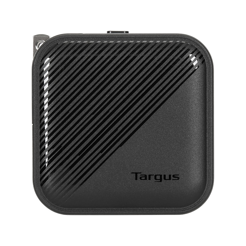 Targus PowerElite 65W USB Type-C GaN Wall Charger, Black (APA803GL) image 1