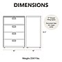 HON Brigade 600 Series 4-Drawer Lateral File Cabinet, Locking, Charcoal, Letter/Legal, 42"W (H694LS)~#|#~96A58EFC-D57C-4589-BBB22857FE4CD1CD_sc7
