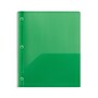 Staples 2-Pocket Plastic Presentation Folder with Fasteners, Green (ST26388-CC)~#|#~96A5BC35-6887-4E3E-B8E1952D00AD1071_sc7