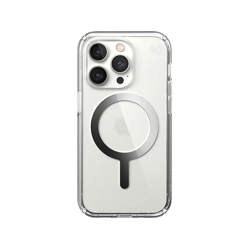 Speck Presidio Perfect-Clear MagSafe Clear/Silver Case for iPhone 14 Pro (150148-3080) image 1