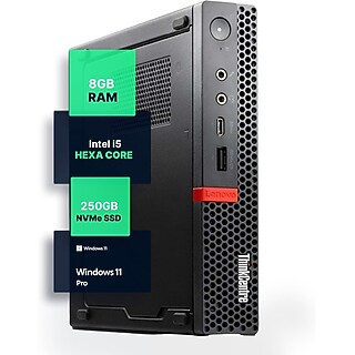 Lenovo ThinkCentre Micro Refurbished Computer, Intel i5-8400T