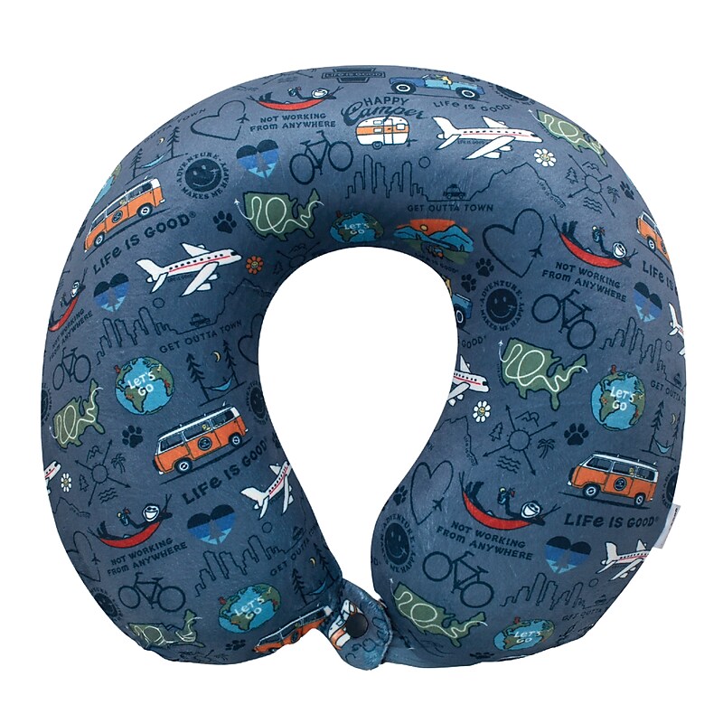 Life is Good Travel Pillow, Multicolored (LCPP0005) image 1