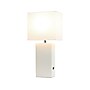 Lalia Home Lexington Table Lamp, White Faux Leather (LHT-3012-WH)~#|#~96B7AAFD-2F46-4DCD-966A628164E823EB_sc7