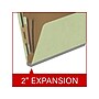 Medical Arts Press Pressboard Classification Folder, 2 Dividers, 2" Expansion, Letter Size, Peridot Green, 10/Box~#|#~96B966B4-4C3B-421D-8D1AF101E992D4BB_sc7