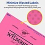 Avery Rectangle Laser/Inkjet Multipurpose Labels, 5" x 6", Bright Pink (80/Box)~#|#~96BBBC4D-564F-4DDD-91D34E6F0ED1F1CF_sc7