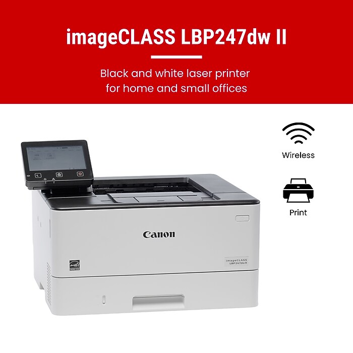 Canon  製  lvsb [ E・P ] 付き＋R・W Canon imageCLASS LBP247dw II Wireless Black & White Print-Only