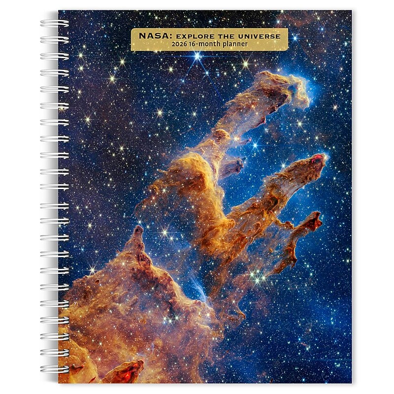 2026 BrownTrout NASA Explore the Universe 6.5" x 7.75" Weekly Planner (9798330704750) image 1