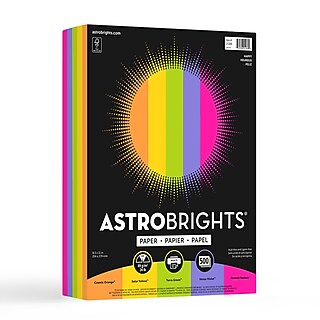 Astrobrights 65 lb. Cardstock Paper, 8.5