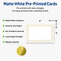 Avery Gold Border with Gold Dots Matte Blank Card, White, 20/Pack (S00-DJ1)~#|#~96C78638-FF7D-4CA3-83AA8C786BAC1A83_sc7
