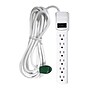 GoGreen Power 6 Outlet Surge Protector, 12' cord, White (GG-16103M-12)~#|#~96C7EDD8-D5BB-4C6B-B0EDF72172682512_sc7