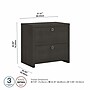 Bush Business Furniture Echo 2 Drawer Lateral File Cabinet, Charcoal Maple (KI60302-03)~#|#~96CA5DB6-3D69-4E53-8509911FCEF6300A_sc7