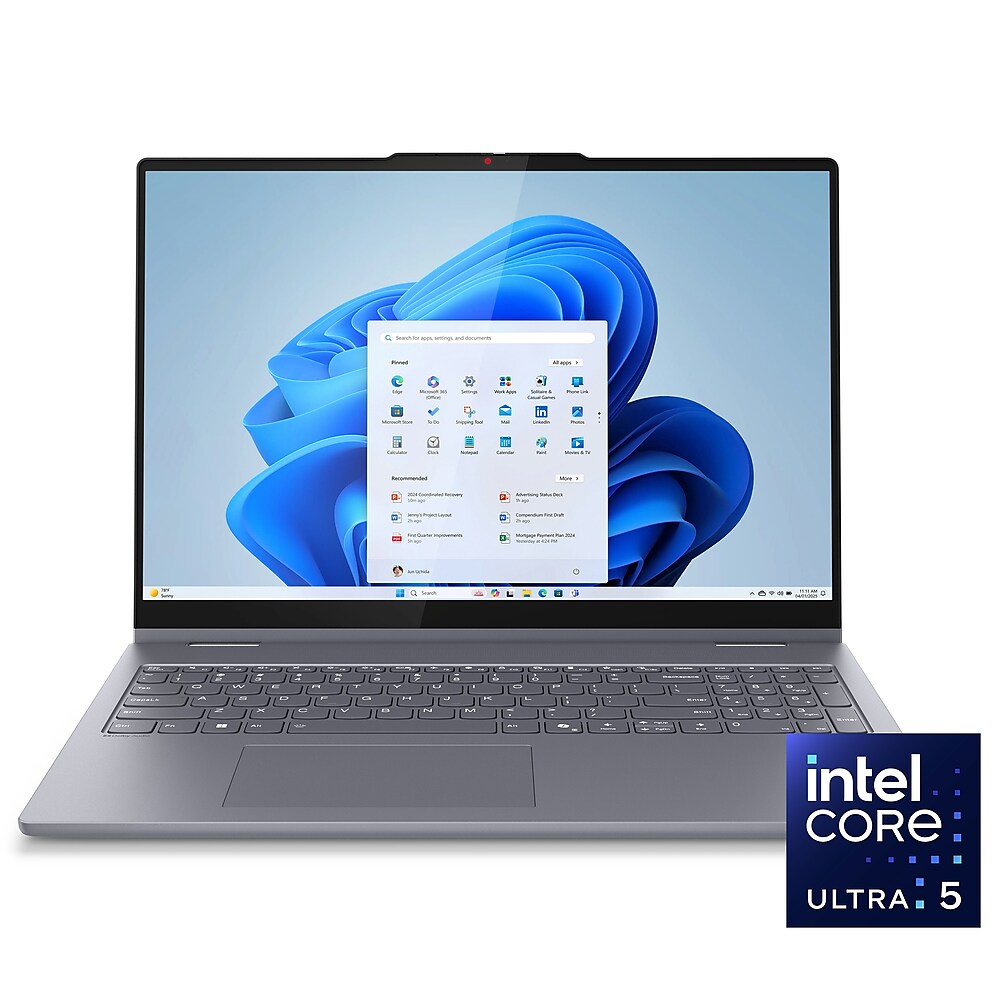 Lenovo® IdeaPad® 5i 2-in-1 16" laptop with Intel® Core™ Ultra 5 Processor, 16GB RAM, 512GB SSD storage