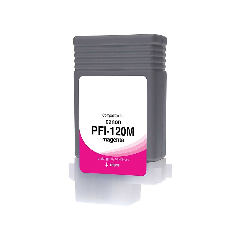 CIG Compatible Magenta Standard Yield Wide Format Inkjet Cartridge Replacement for Canon PFI-120 (WCPFI120M) image 1
