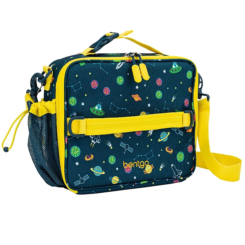 bentgo Kids Insulated Lunch Bag, 3-Compartment, Space (BGPTBAG-SAC) image 1