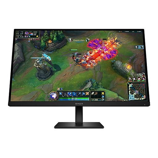 HP OMEN 27" QHD 180Hz LCD AMD FreeSync Gaming Monitor, HDR 400, Height Adjustable, Black (AV4H6AA#ABA)