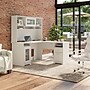 Bush Furniture Cabot 60"W L Shaped Computer Desk with Hutch and Storage, White (CAB001WHN)~#|#~96D1B4E3-0F2D-496A-BA4A63EBEE64BE4F_sc7