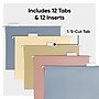 Smead Standard Hanging File Folder, 5-Tab, Letter, Assorted Colors, 12/Pack (10524)~#|#~96D31A7B-D39E-4407-86CD9C61075559B2_sc7