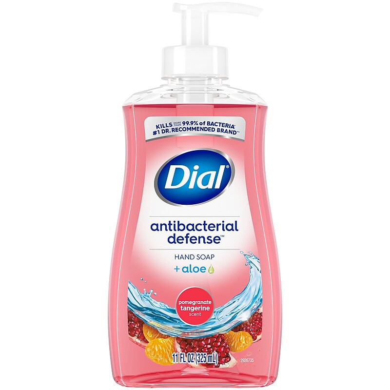 Dial Complete Antibacterial Liquid Hand Soap, Pomegranate Tangerine Scent (00017000209432) image 1