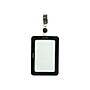 Staples Rubberized ID Badge Holder, Black, Durable Vertical Name Badge Sleeve for Work IDs, Access Cards & Credentials~#|#~84DA07F9-C235-41FE-9A63D62321C7AF25_sc7