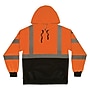 Ergodyne GloWear 8311BK High Visibility Long Sleeve Black Bottom Hooded Sweatshirt, ANSI Type R Class 3, Orange, Medium (22883)~#|#~96D8ED02-2BE8-4917-B94CDE880BFD8168_sc7
