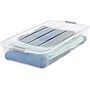 Iris 50 Qt. Latch Lid Underbed Storage Box, Clear/Gray (BCB-UB)~#|#~96DC26EC-A9E8-43EB-A43E450A1A1A443C_sc7
