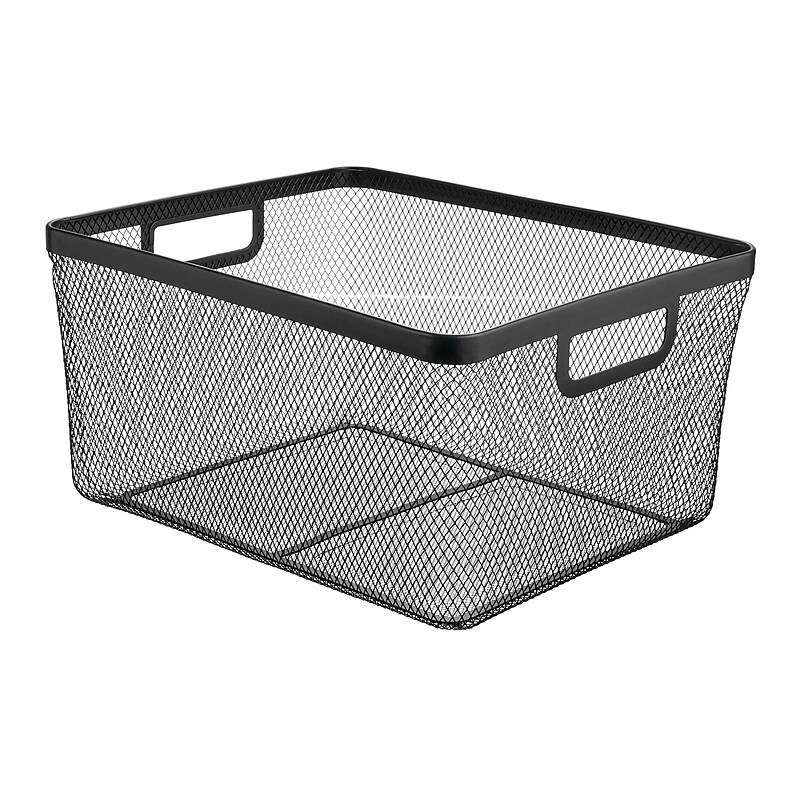 mDesign Steel Organizer, Matte Black (25969) image 1