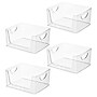 iDESIGN Small Stackable Plastic Storage Bin, Clear, 4/Pack (28102M4)~#|#~96E066B0-F36F-45E8-A21EA41E50765444_sc7