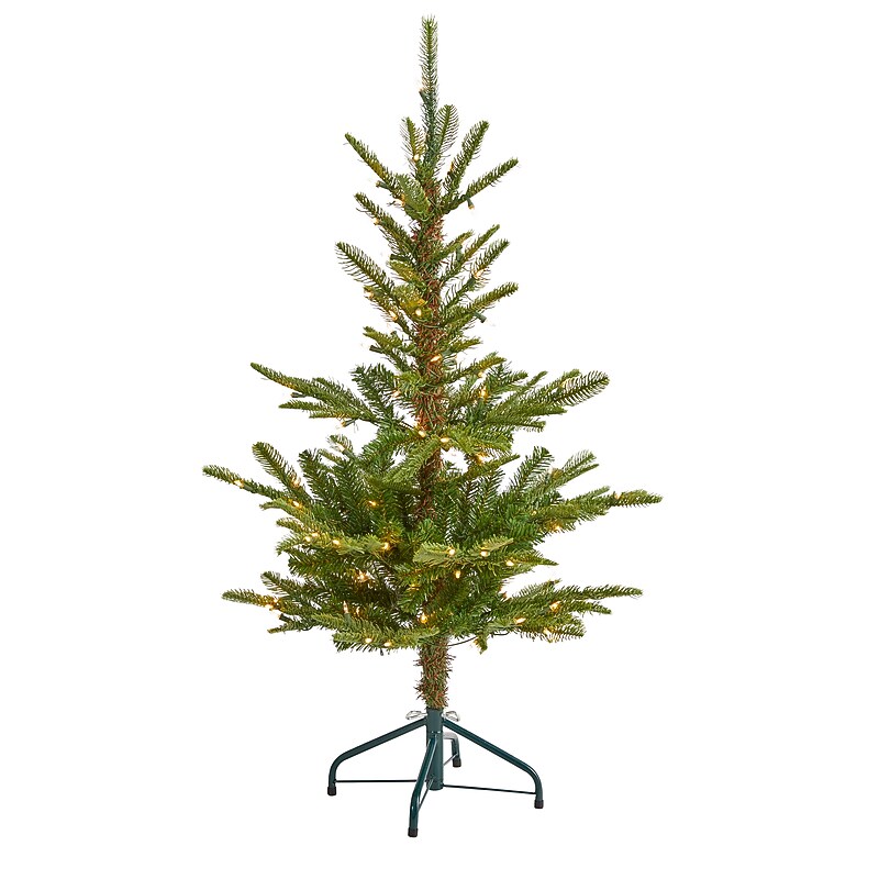 Nearly Natural Layered Washington Spruce Artificial Christmas Tree, 4' (T1882) image 1