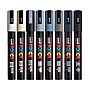 POSCA PC-5M Monotone Water Based Paint Marker, Medium Bullet Tip, Assorted Colors, 8/Set (UBCPC5M8CMONOTONE)~#|#~96E37983-AA68-49A2-B1B54D0B60B056E6_sc7