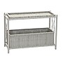 Household Essentials Raised Two Tier Plant Stand, Gray Resin (ML-5021)~#|#~96E61076-5B8C-43CB-B51C5D7A6020ACA4_sc7