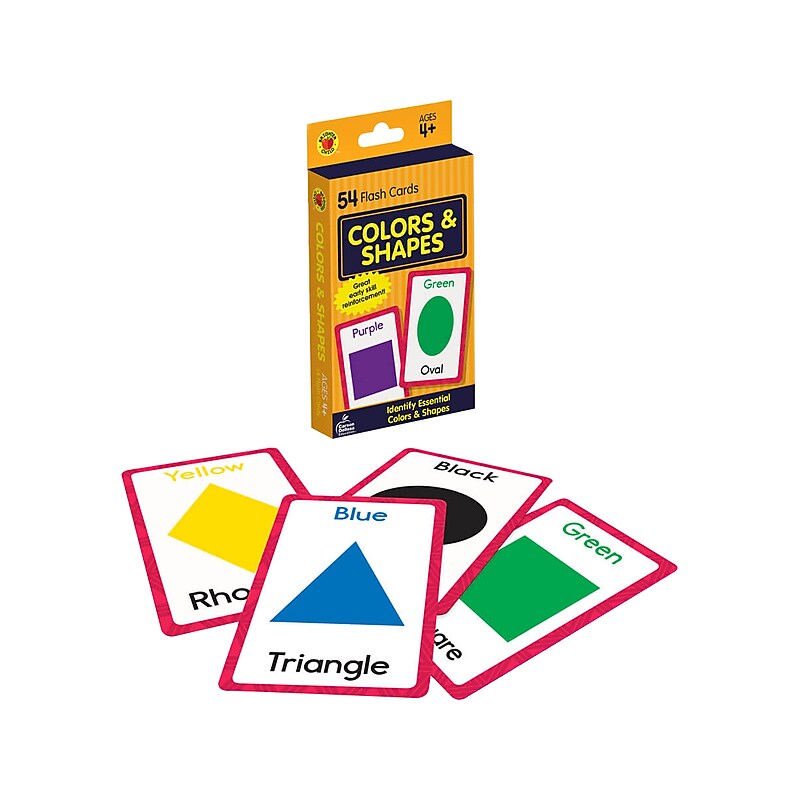 Carson-Dellosa Brighter Child Colors and Shapes Flash Cards, 54/Pack (0769646891) image 1