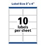 Avery Waterproof Ultrahold Laser Shipping Labels, 2" x 4", White, 100 Labels/Pack (15513)~#|#~96F70F49-4EA3-4E3B-9D389160F61B7DE6_sc7
