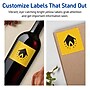 Avery Laser/Inkjet Square Multipurpose Labels, 2.75" x 2.75", Bright Yellow, 120/Pack (94109)~#|#~96FD4E7F-0B3A-41BD-9F3E76FBB3A5BA36_sc7